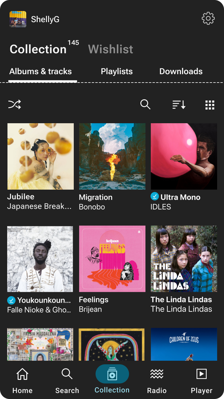 Android - Collection View - Dark Mode